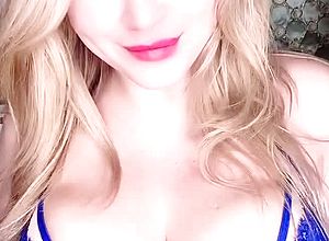 Big boobs,blonde,mature,solo,webcam